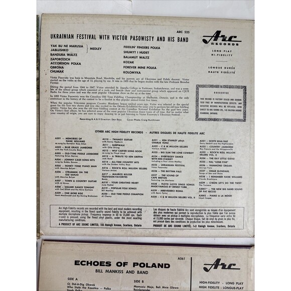 7 Vintage 50s 60s Polish & Ukrainian Polka 33 1/3 Hi-Fidelity Long Play Albums - Picture 12 of 16